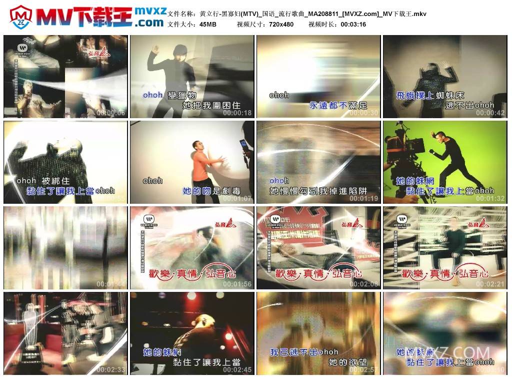 黄立行-黑寡妇(MTV)_国语_流行歌曲_MA208811